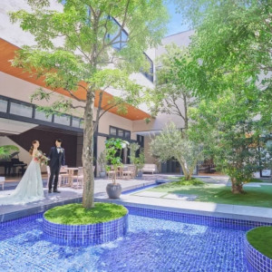 名駅徒歩5分 水×緑が織り成すアーバンリゾートウェデイング
ここでしか体験できない結婚式がラソールガーデン名古屋にはあります|LAZOR GARDEN NAGOYA（ラソール ガーデン 名古屋）の写真(53133163)