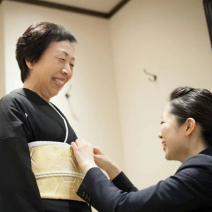 ゲストのヘアセット・メイク・着付けも会場内にて可能。移動もスムーズに|KIYOMIZU京都東山（キヨミズ京都東山）の写真(53105081)