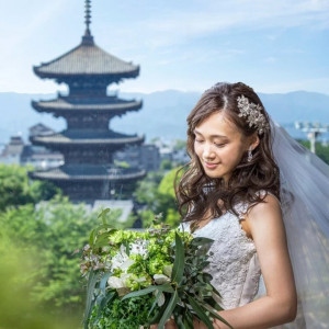 八坂の塔を望むチャペルはおふたりの誓いの瞬間をより印象的に演出|KIYOMIZU京都東山（キヨミズ京都東山）の写真(53104492)