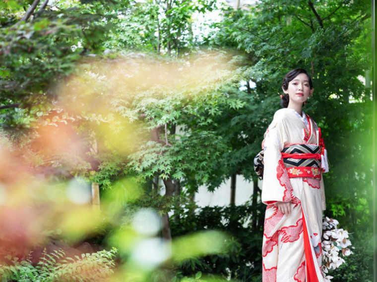 日本庭園付会場・八坂の塔を望むチャペルが好評和邸宅で本格和婚
