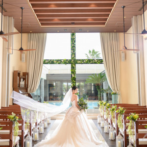 天井の高いチャペル|エンフィレール出雲の写真(54144069)