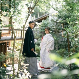 四季折々の表情を魅せる庭園が、おふたりを包み込む