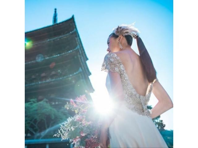 東山のロケーションで京都らしいふたりだけのウエディングを