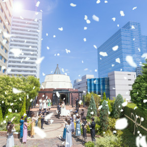 駅前とは思えない！開放感あふれるガーデンウエディング|PARTY Wedding by ホテルメトロポリタンの写真(53907772)