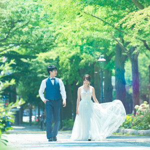 マリンタワー周辺には緑もたくさん|MARINE TOWER WEDDING（マリンタワー ウエディング）の写真(54269574)