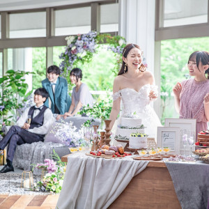 ゲストとの笑顔が溢れる時間を過ごして|MARINE TOWER WEDDING（マリンタワー ウエディング）の写真(54269427)