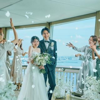 横浜を一望する天空までも貸切にする感動挙式