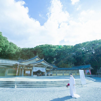 福岡市内の神社挙式もサポートいたします（写真は福岡縣護国神社）