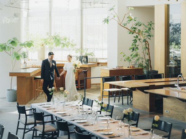 スタイリッシュなオープンキッチンが魅力なモダン空間