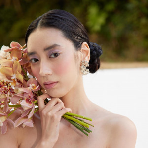 ブーケに合わせたメイクでお二人らしいセレモニーを|Restaurant Sola｜レストラン ソラの写真(55729030)