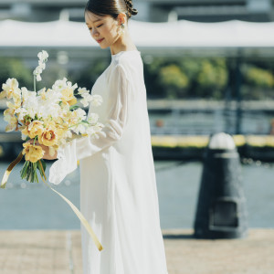 海と自然、そして福岡の街並みが花嫁の美しさをより一層引き立てます|Restaurant Sola｜レストラン ソラの写真(54764361)