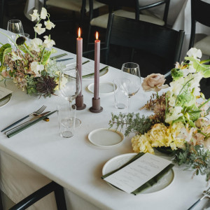 お二人のテーマに合わせたテーブルコーディネートでゲストをおもてなし|Restaurant Sola|レストラン ソラの写真(54594463)