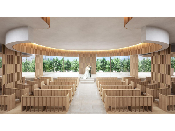 自然美に包まれた美しいチャペル