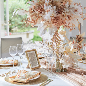 テーブルをお二人らしく♪|ララシャンス迎賓館・伊万里迎賓館の写真(55045682)