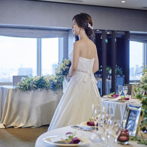 後ろ姿も美しく輝くようヘアアレンジもオシャレに|浅草ビューホテルの写真(55061347)