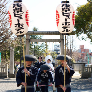 白無垢姿の花嫁は、日本の粋そのもの。|浅草ビューホテルの写真(55063467)