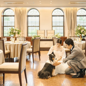 都内でも珍しい、ペットも披露宴に参加が可能な会場。|メーヤー・ライニンガーの写真(55067049)