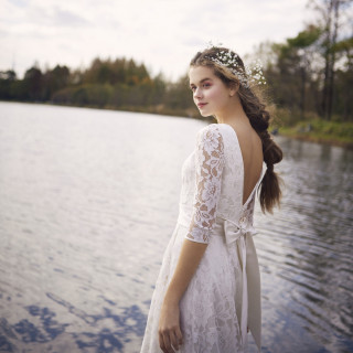 前撮りもご案内。緑溢れるガーデンでの美しい1枚を残して