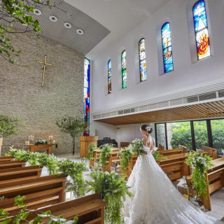 当館人気No1！■ 8大特典150万｜緑包まれる挙式体験&絶品試食