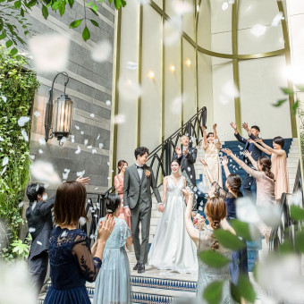 全天候型だからこそアフターセレモニーの演出も諦めることなく実現できる