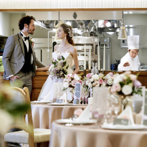 事前に打ち合わせをしてオリジナルメニューをコースに組み込むこともOK。気軽に相談を|トリフォーリアNAGOYA/テイクアンドギヴ・ニーズウェディングの写真(56377559)