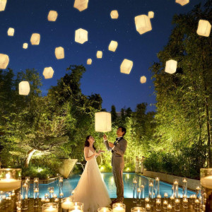 開放感あふれるガーデンでトワイライトウェディングを|THE MARITIME HOTEL YOKOHAMA BAYの写真(56552202)