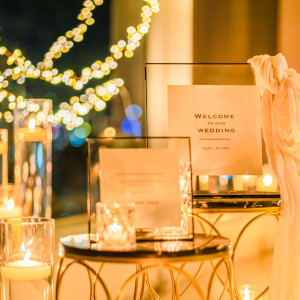 ウェルカムボードやグッズを置いておふたりらしさを|THE STYLEの写真(57643419)