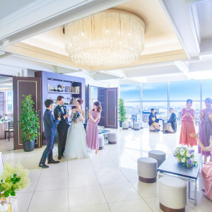 ロビーもおふたりとゲストの皆さんと過ごせる貸切空間|THE STYLEの写真(57643422)