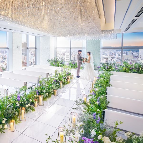 【駅近×地上101m×1組貸切】岡山の空と岡山市街を見渡す、天空フロアで感動のセレモニーを体験しよう