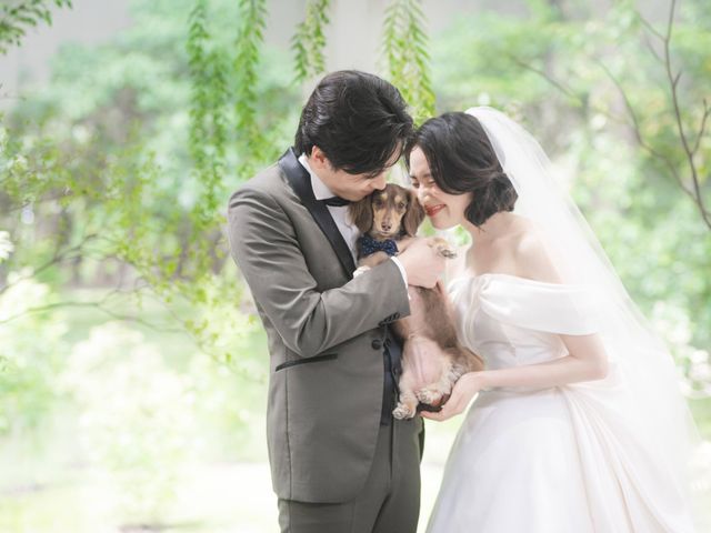 ペットと一緒に会場見学