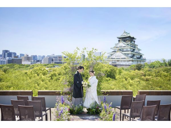 WAKON by THE LANDMARK SQUARE OSAKAの【城前式】大阪城を目の前に臨む忘れられない契りをの写真(4枚目)