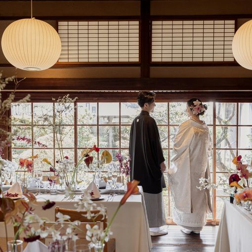 福山城 二の丸 福寿会館テラスの結婚式の公式写真（1枚目）
