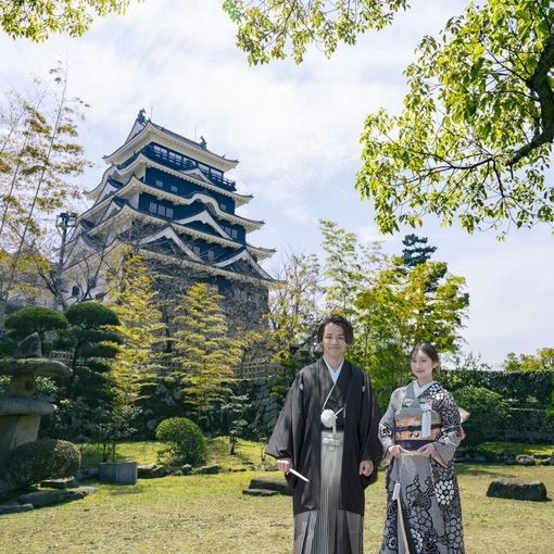福山城 二の丸 福寿会館テラスの結婚式の公式写真（1枚目）
