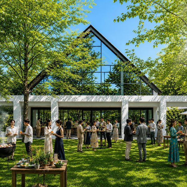 全てのパーティ会場が、ガーデンとシームレスにつながることで、楽しみ方はもっと自由に。|THE CENTRAL PARK KOKURAの写真(63860156)