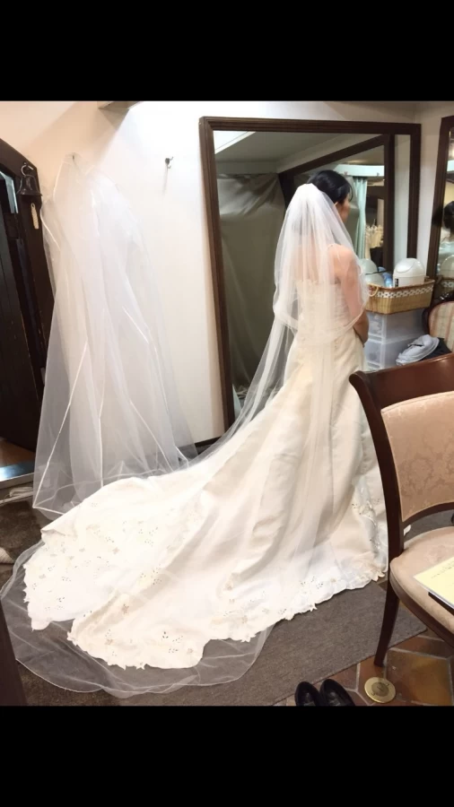 ライバルはパインさんのウエディングドレスの写真