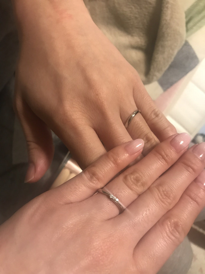 あいさんの結婚指輪の写真