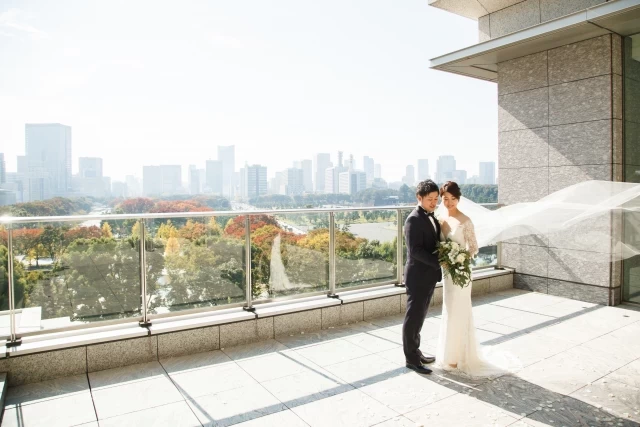 パレスホテル東京で叶えたナチュラルガーデンウェディング－y.iさんの