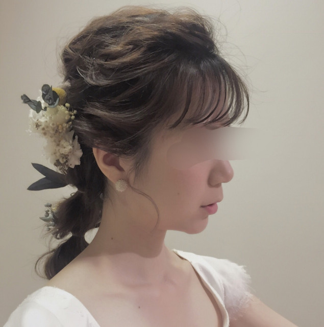 いぬさんのヘアメイクの写真