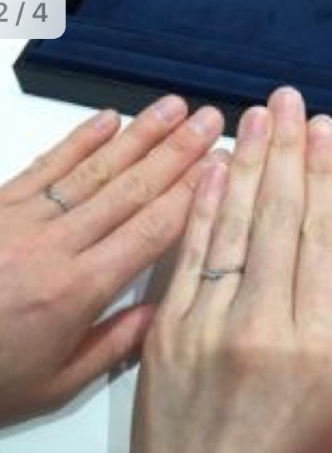 わたまささんの結婚指輪の写真