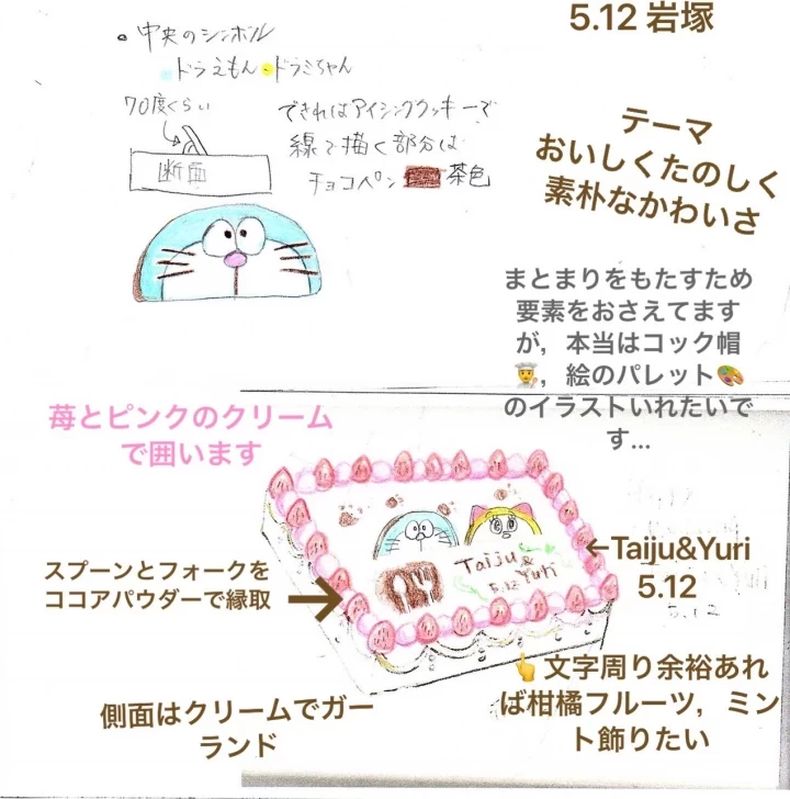 ひぼしさんのウエディングケーキの写真