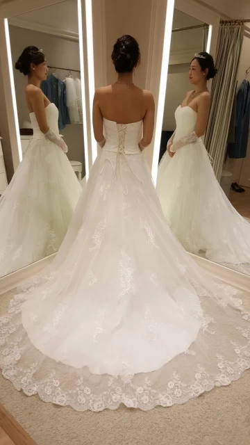 あさみんさんのウエディングドレスの写真