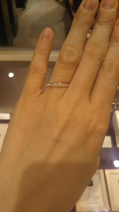 めりのさんの結婚指輪の写真