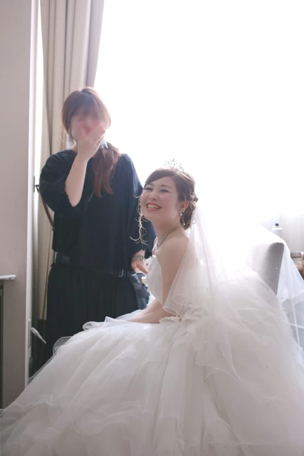 かなみさんのウエディングドレスの写真
