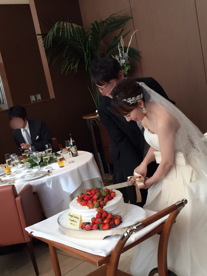 newedding_さんのウエディングケーキの写真