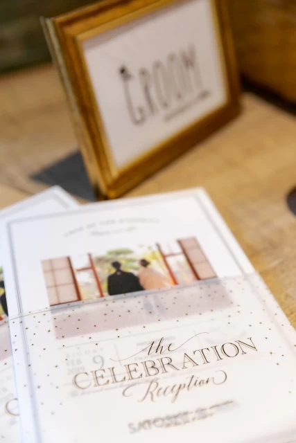 柑橘系さんの席次表・メニュー表の写真