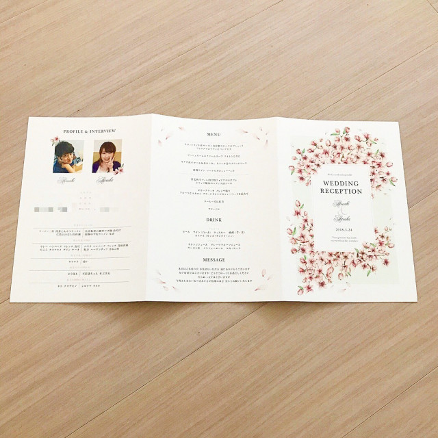 mhaさんの席次表・メニュー表の写真