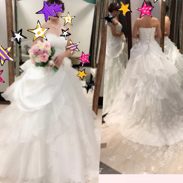 まつさんのウエディングドレスの写真