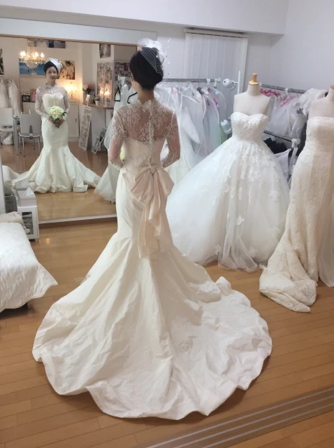 ポンタさんのウエディングドレスの写真