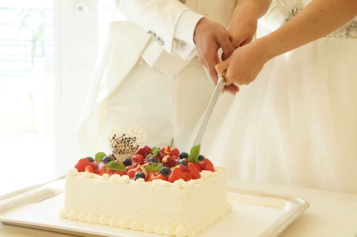 ななみさんのウエディングケーキの写真