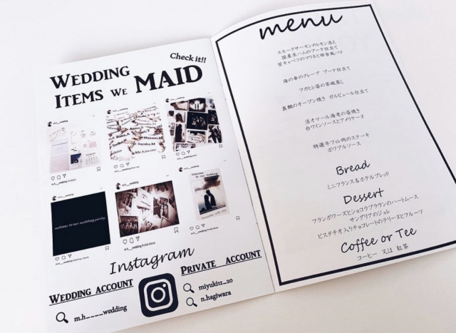 mh_weddingさんの席次表・メニュー表の写真